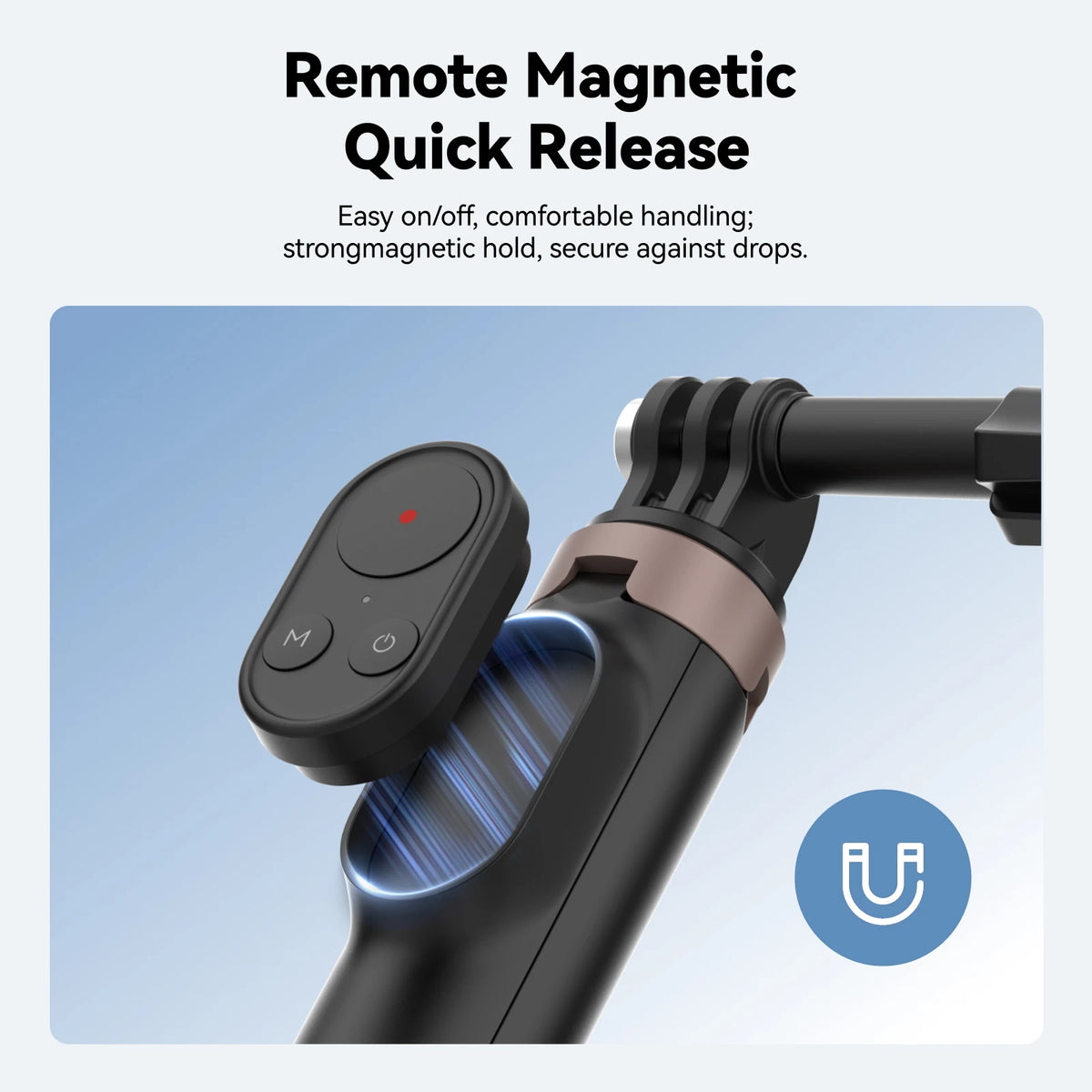 TELESIN 3-in-1 Bluetooth Selfie Stick Tripod with 80m Remote Control