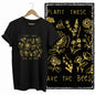 COOLMIND Black Bee Graphic Cotton T-Shirt | Women's Relaxed Fit