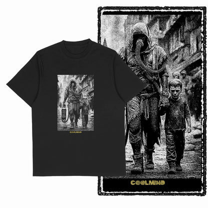 COOLMIND X0068 Silent Rebellion Graphic Tee