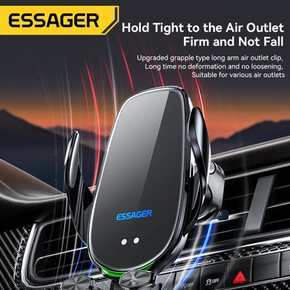 Essager Qi 15W Wireless Charger Car Phone Holder – Air Vent Mount