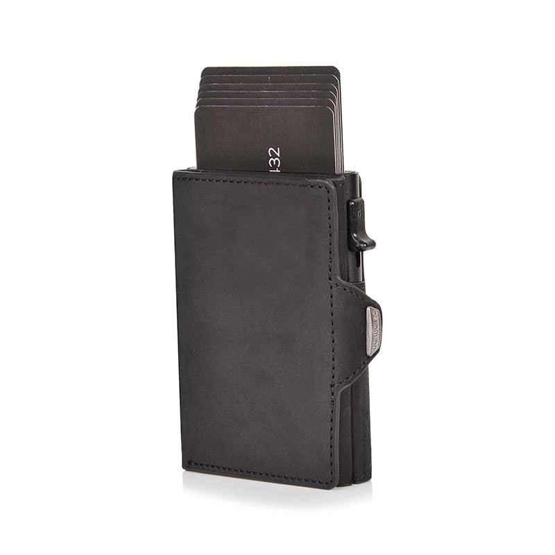 100% Crazy Horse Genuine Leather Men's Wallets - Rfid Card Holder