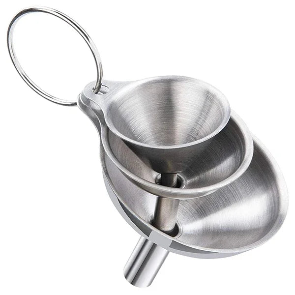 3/5pc Steel Kitchen Funnel Set