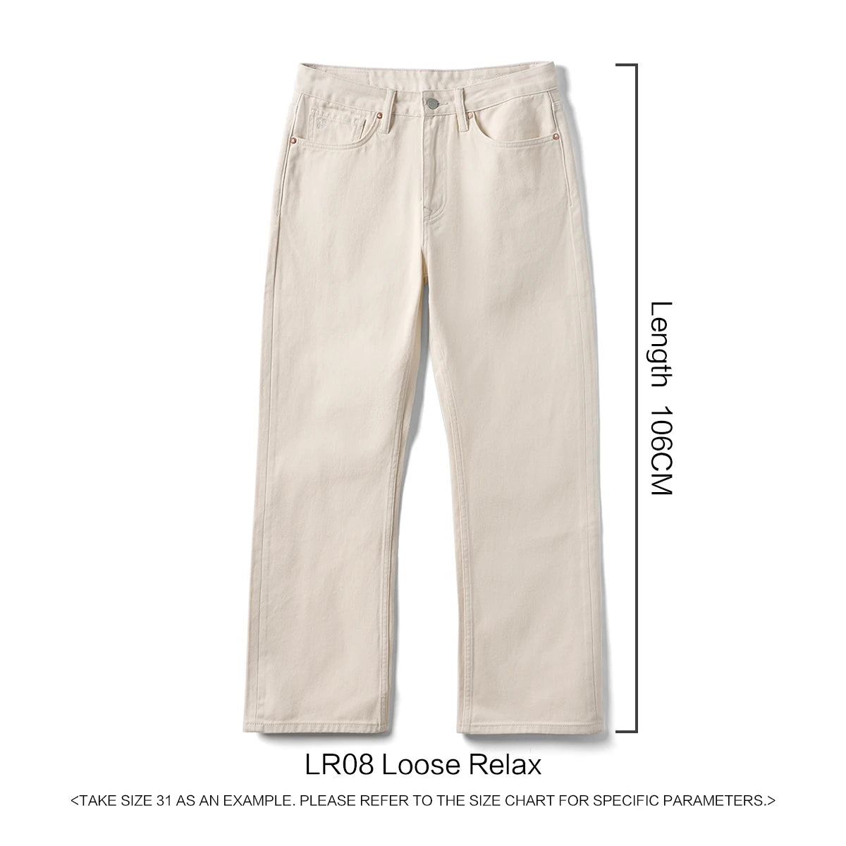 SIMWOOD 2026 Spring New Loose Relax 11.3oz Washed Vintage Jeans Men Plus Size Denim Trousers