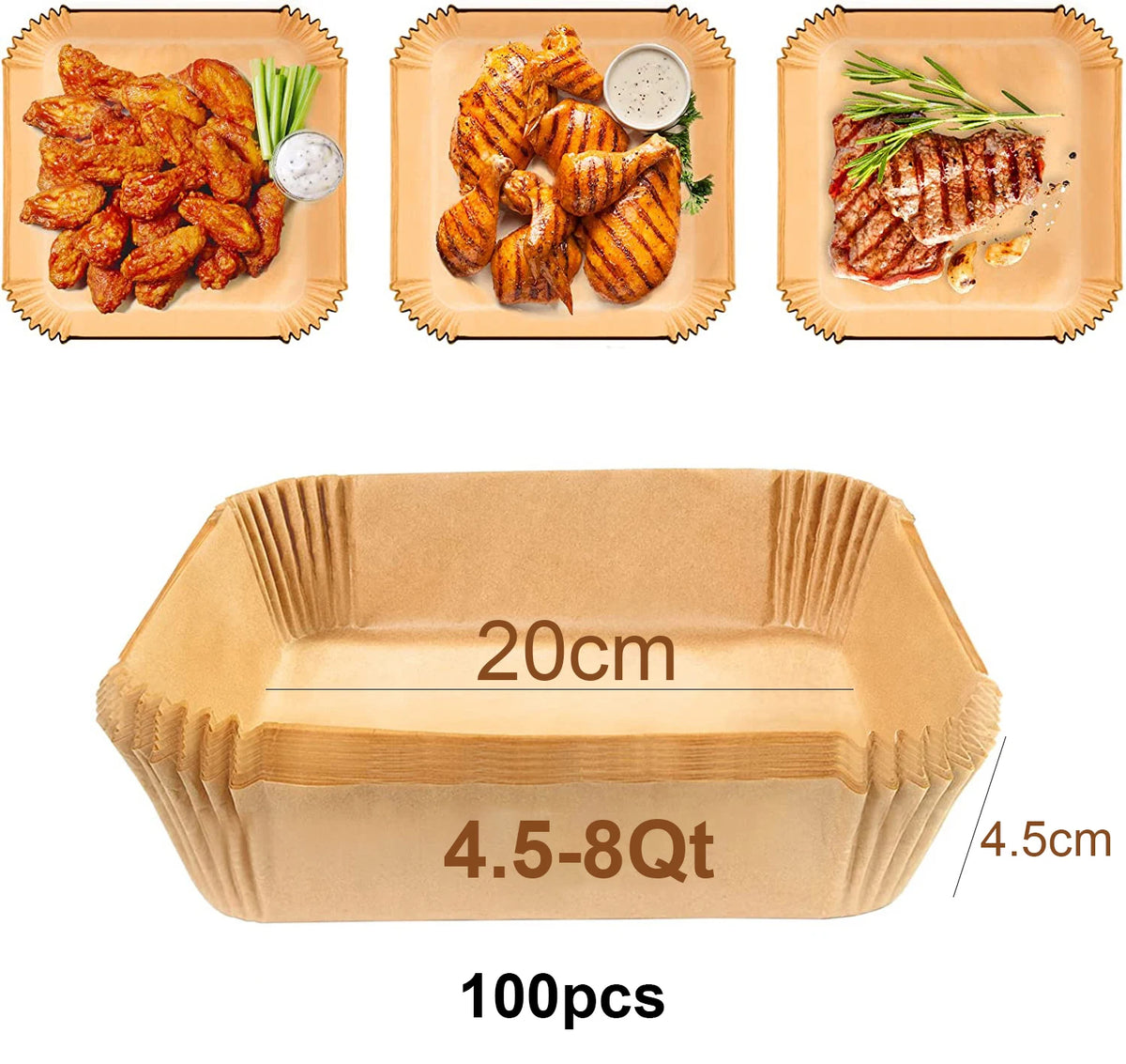 Air Fryer Disposable Baking Paper Liner