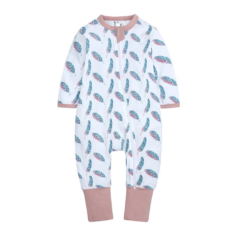 Kids Tales Everyday Wonder Cotton-Stretch Zip Baby Romper