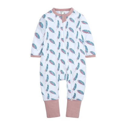 Kids Tales Everyday Wonder Cotton-Stretch Zip Baby Romper