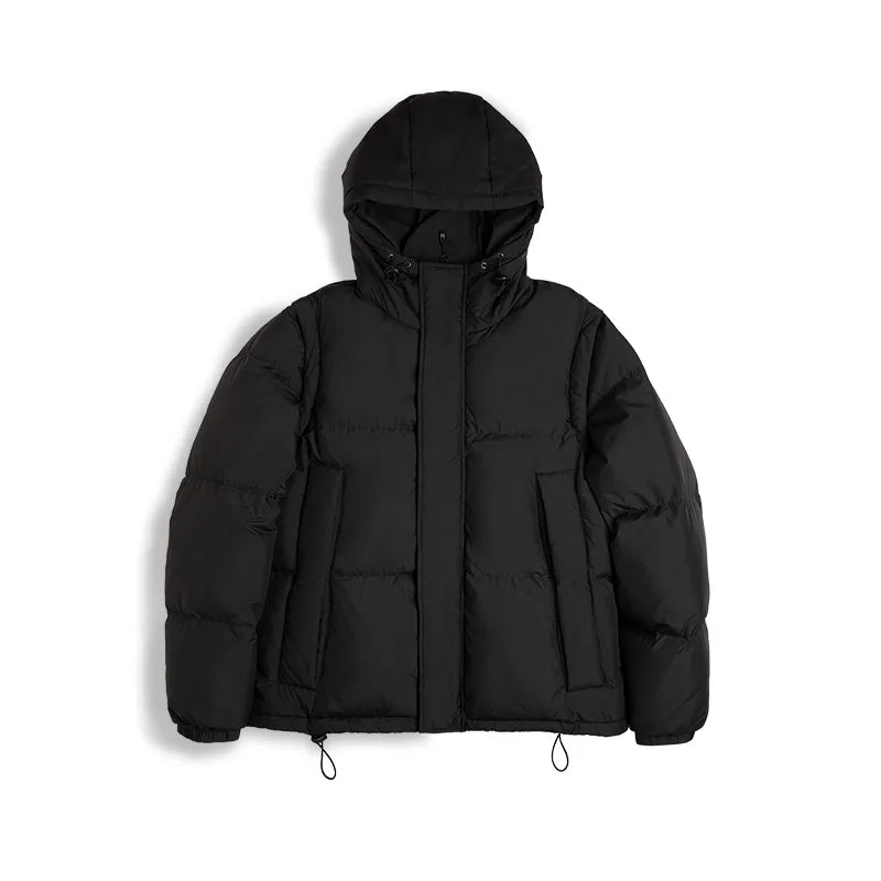 Maden Men's Winter Detachable Sleeves Down Jacket – Two Jackets in One