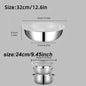 2Pcs Kitchen Accessories, Stainless Steel Bowl with Lid, Multi-use Drain Slicing Bowl, Practical Kitchen Tools & Kitchen Items