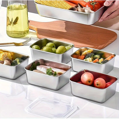 5pc Stainless Steel Food Storage Containers Set