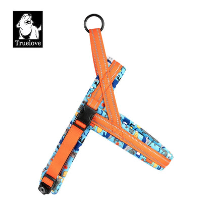 Truelove Floral Printing Mesh Padded Harness – Comfort and Style for Every Dog