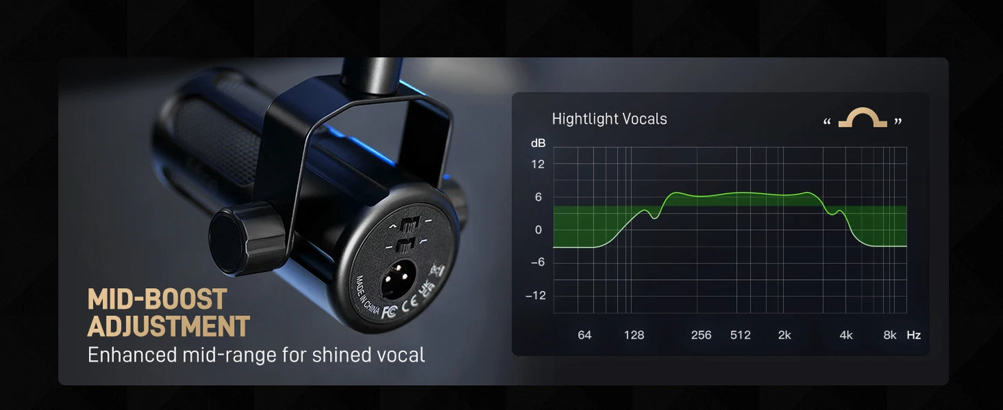 FIFINE Dynamic Podcast Microphone: Elevate Your Sound Quality for Streaming and Recording