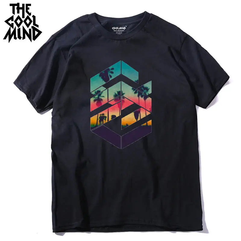 COOLMIND Printed Cotton T-Shirt | Men's Relaxed Style