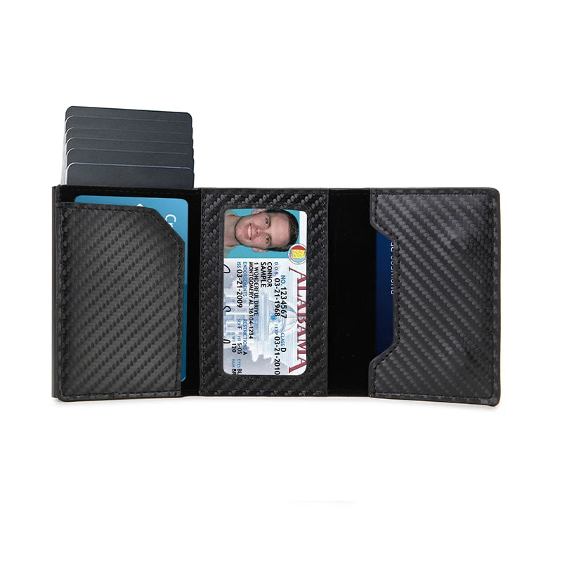 Rfid Carbon Fibe Airtag Wallets