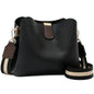 FOXER Brand New Shoulder Bag for Women PU Leather Retro Large Capacity Bucket Bag Female Crossbody Purse Tote Commuting Purse