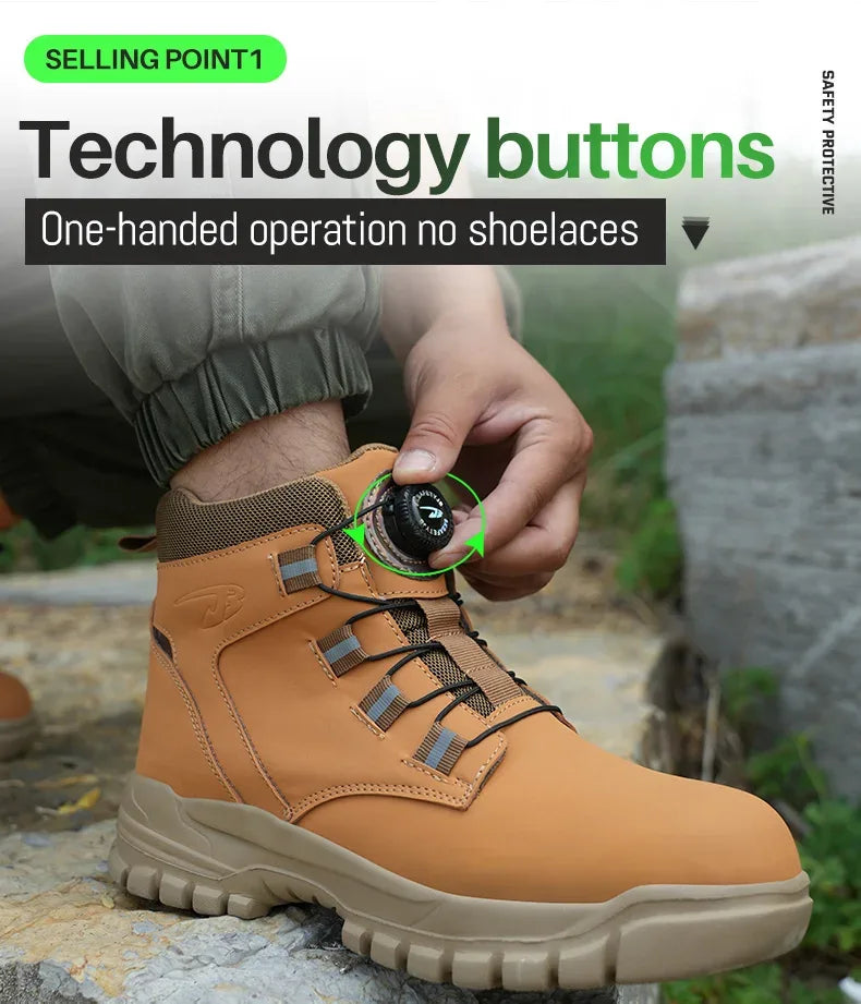 Men's Waterproof Safety Boots - ShopHub