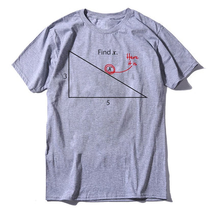 COOLMIND Men's Funny Maths Graphic Cotton T-Shirt
