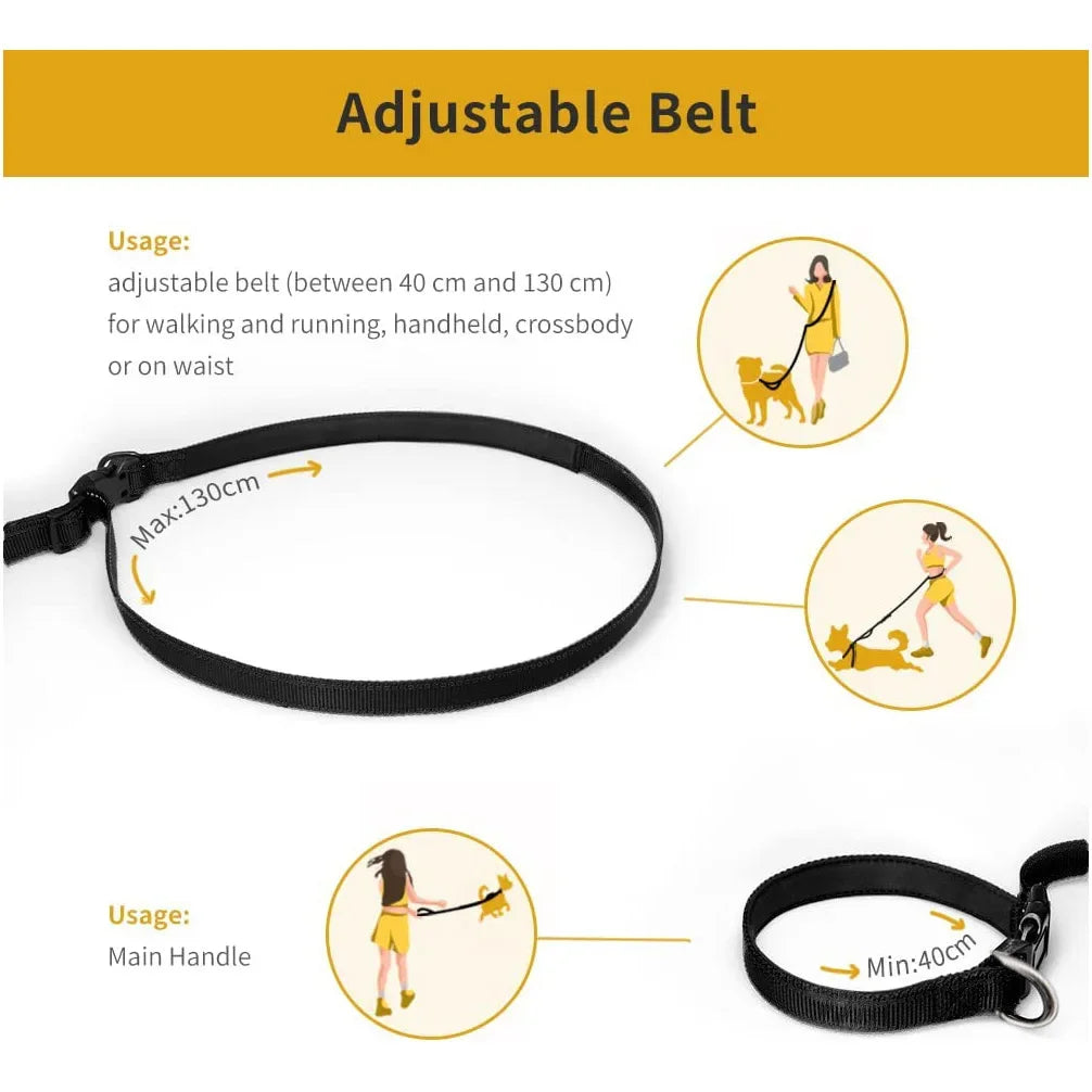Nylon Hands-Free Dog Leash (2.5×250cm) Habicare