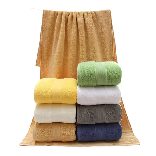 Premium 100% Cotton Bath Towels, Soft Feel, Quick Dry, Highly Absorbent, 600GSM