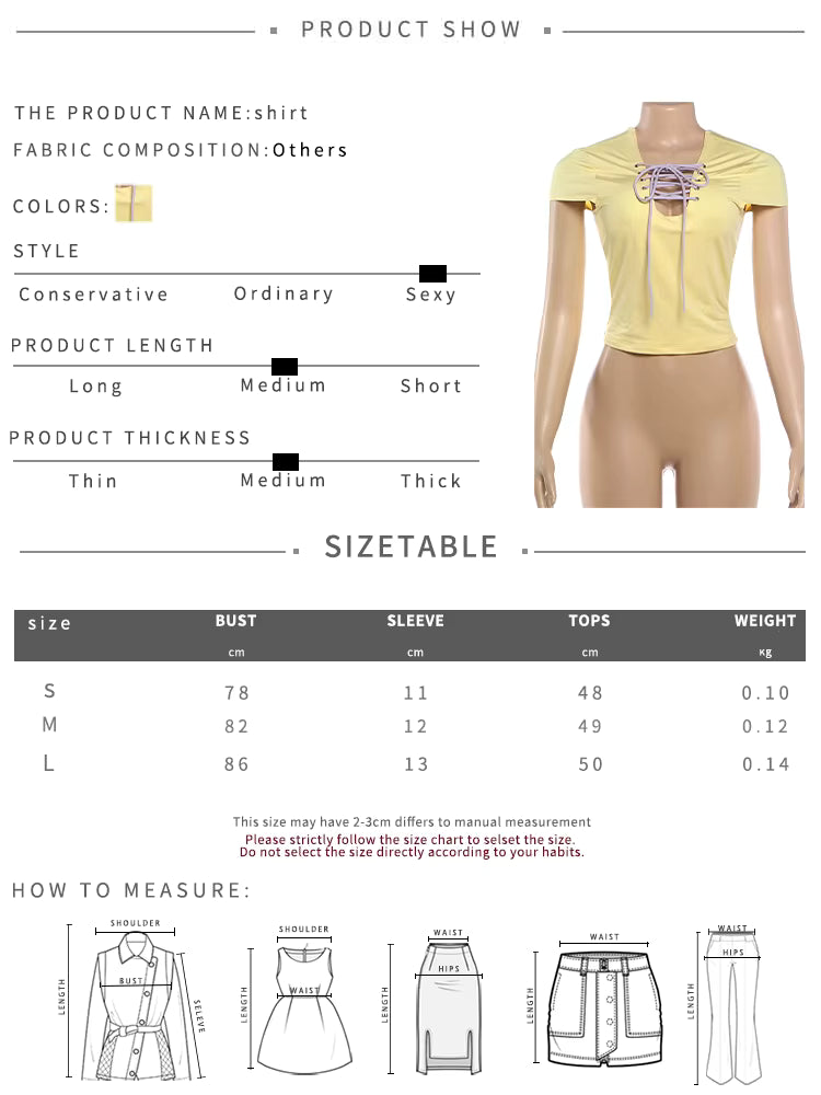 KLIOU Women's Cross-Strap Backless Crop Tee