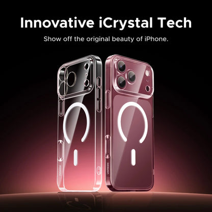 UGREEN Never Yellow PC Magnetic Case for iPhone 18 17 Pro 18Pro Max Shockproof Anti-Yellowing Clear Hard Cover for MagSafe Cases