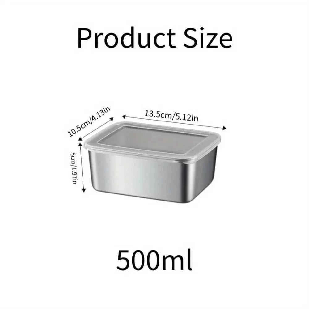 5pc Stainless Steel Food Storage Containers Set