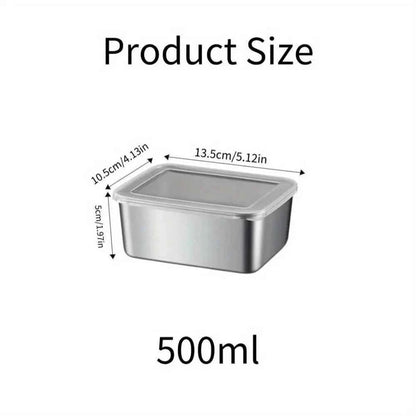 5pc Stainless Steel Food Storage Containers Set