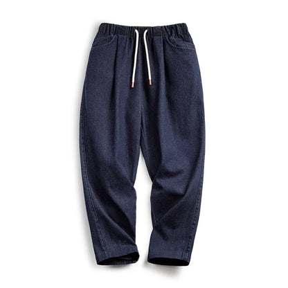 Maden Vintage Men's Solid 10oz Jogger Denim Jeans
