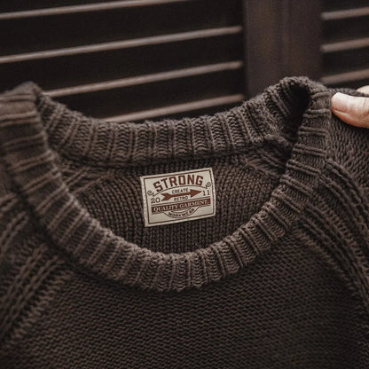 MADEN Brown Heavyweight Crew-Neck Sweater