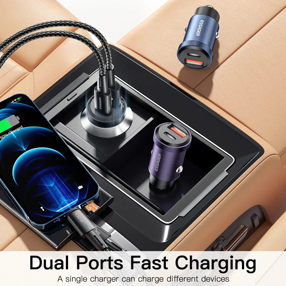 Essager 30W USB Car Charger - ShopHub