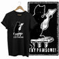 COOLMIND Black Cat Graphic T-Shirt | Women's 50-Design
