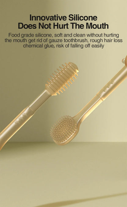 Dr.Isla 3-In-1 Baby Silicone Tongue Brush