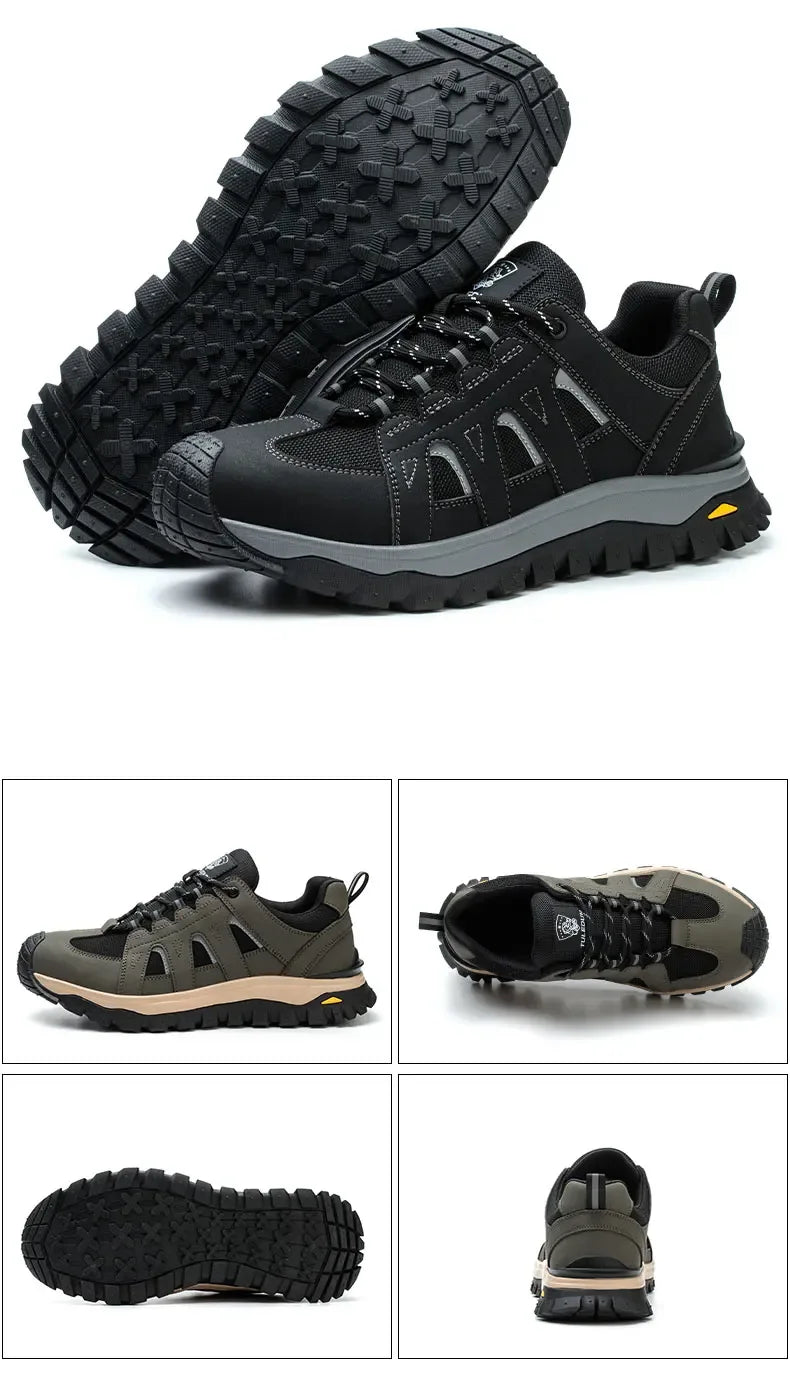 Kankeirr Men’s Steel Toe Work Shoes - ShopHub