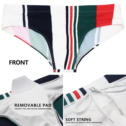 DATIFER Mens Bañador Hombre Multicolour Swim Briefs