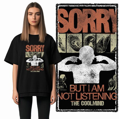 COOLMIND X0068 Silent Rebellion Graphic Tee