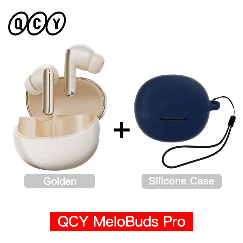 QCY MeloBuds Pro Earphones with 46dB ANC, Hi-Res LDAC, Bluetooth 5.3, 6 Mic Multipoint Connection, In-Ear Detection - ShopHub