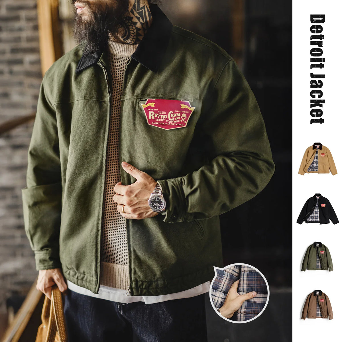 MADEN Heavyweight Cotton Workwear Jacket | Four Colours
