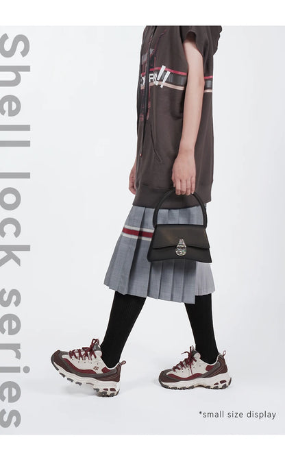 BAFELLI Floral Genuine Leather Half-Moon Bag