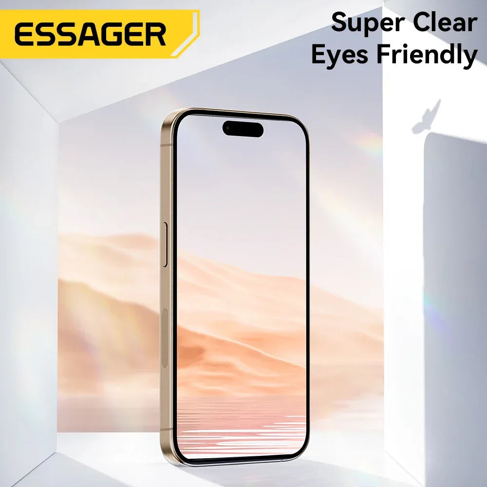 Essager 2Pcs Anti-Peeping Glass for iPhone 16, 15, 14, and 13 Pro Max Plus - ShopHub