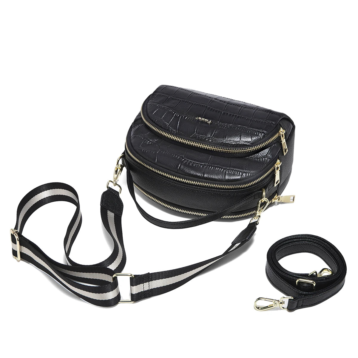 FOXER Brand Genuine Leather Top-handle Bag Women's Shoulder Bag 2026 New Chic Female Shell Bag Luxury Brand Crossbody Purse