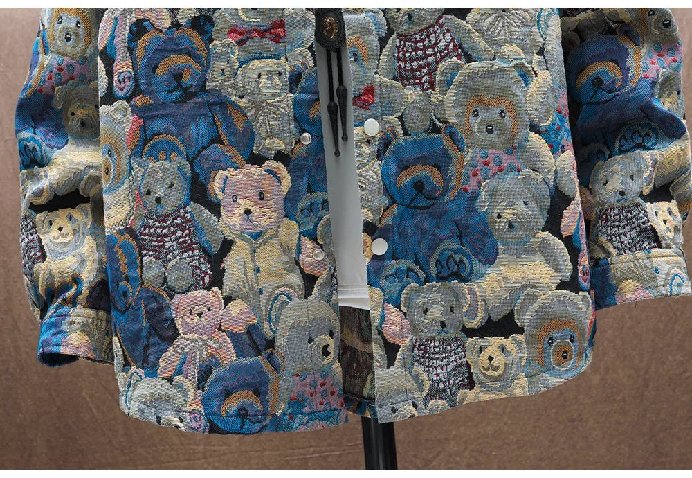 Men's Teddy Bear 3/4 Sleeve Jacket - ShopHub