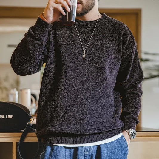 MADEN Chenille Crew-Neck Sweater | Three Colours