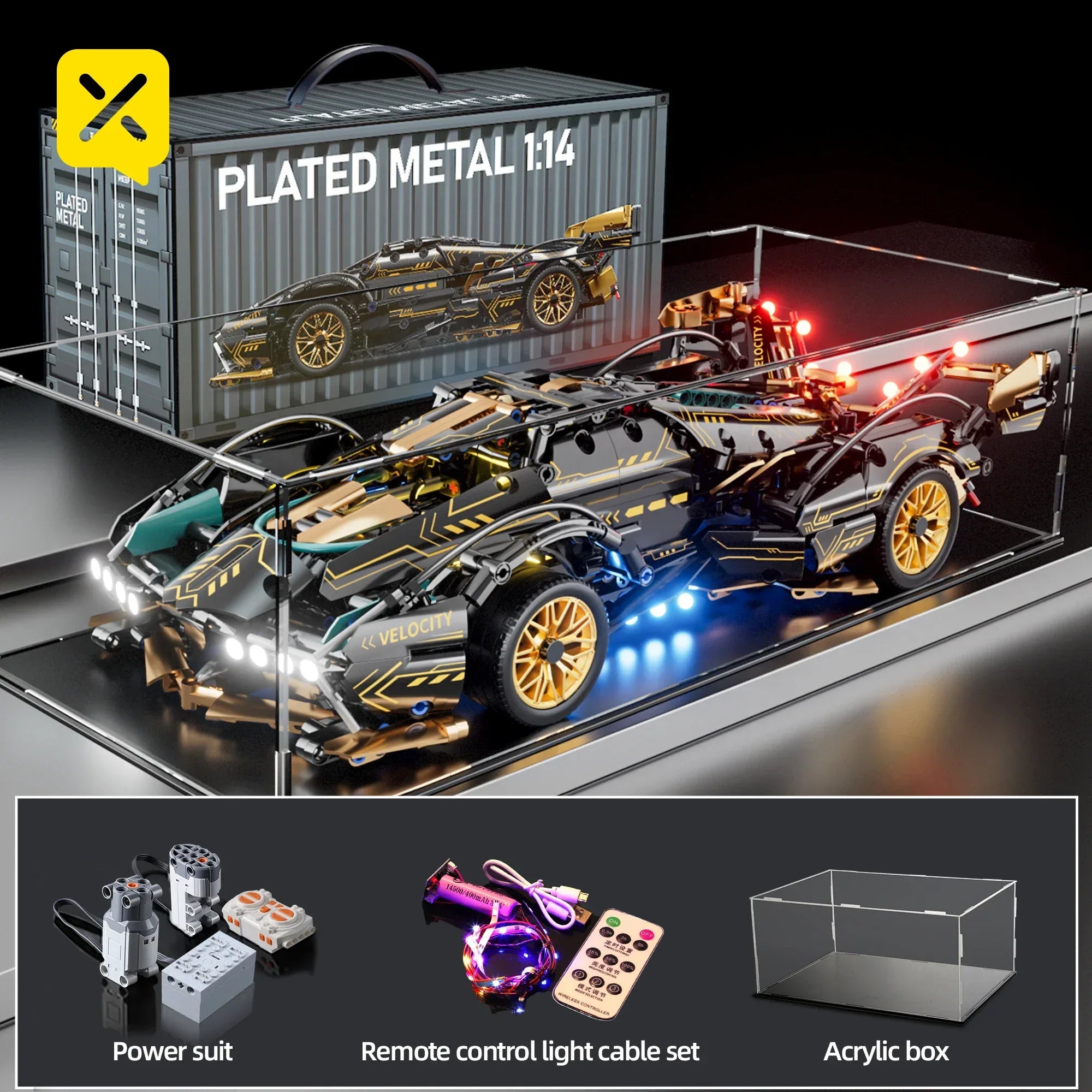 TOYLINX 1:14 Supercar Building Block Toy - ShopHub