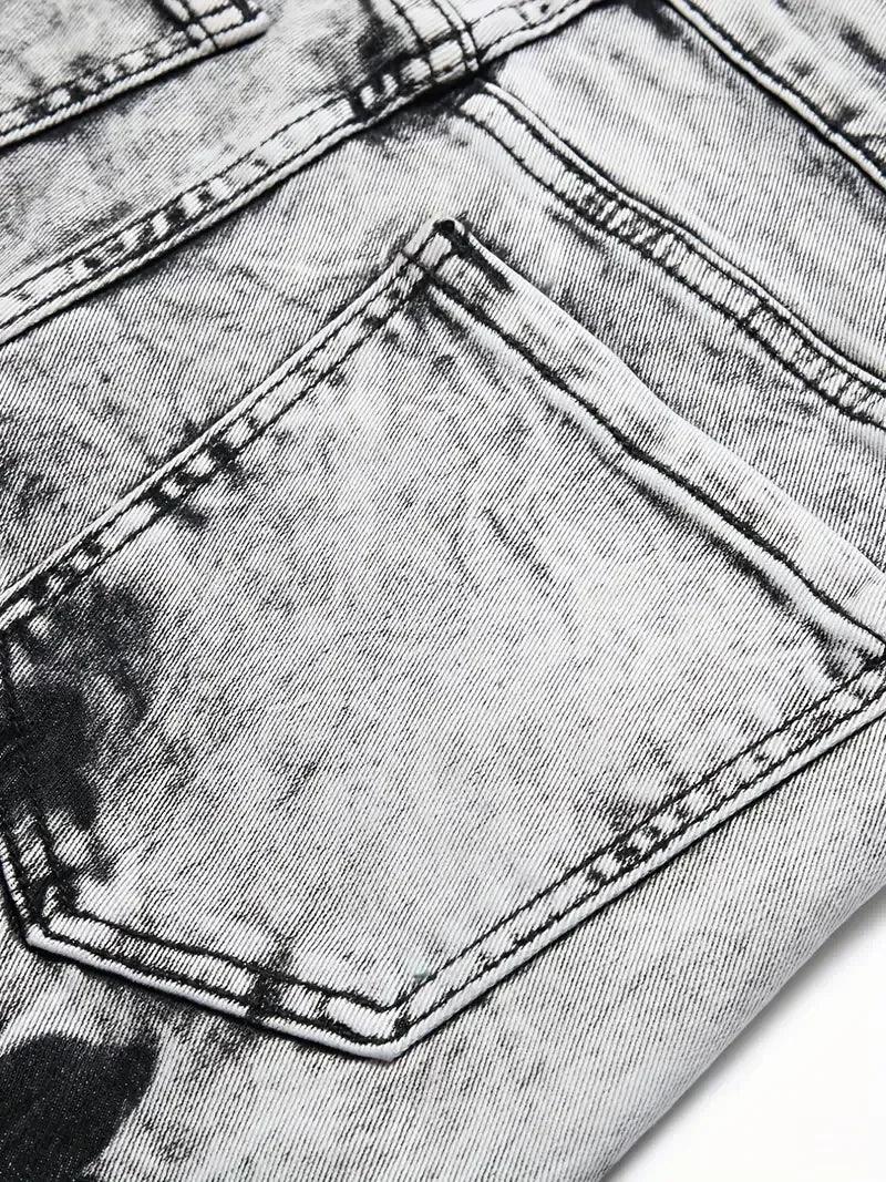 Men's Trendy Slim Stretch Denim Shorts - ShopHub