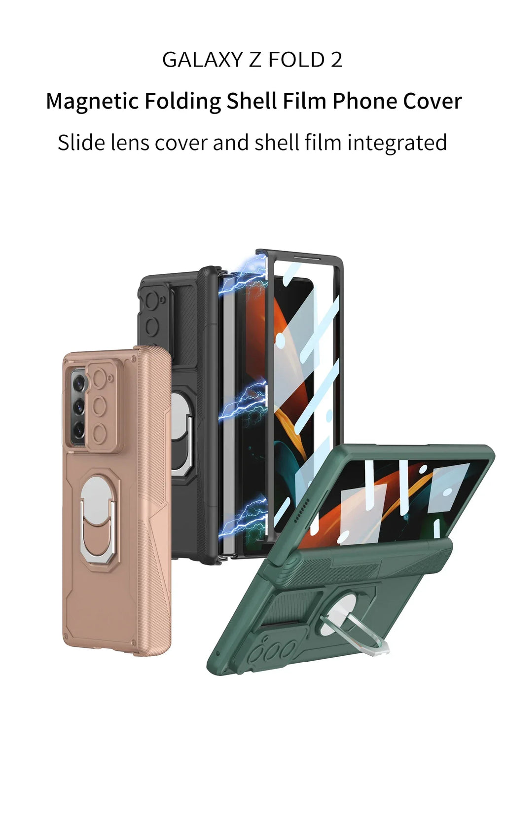 GKK Magnetic Hinge Armor Plastic Case for Galaxy Z Fold 2 - ShopHub