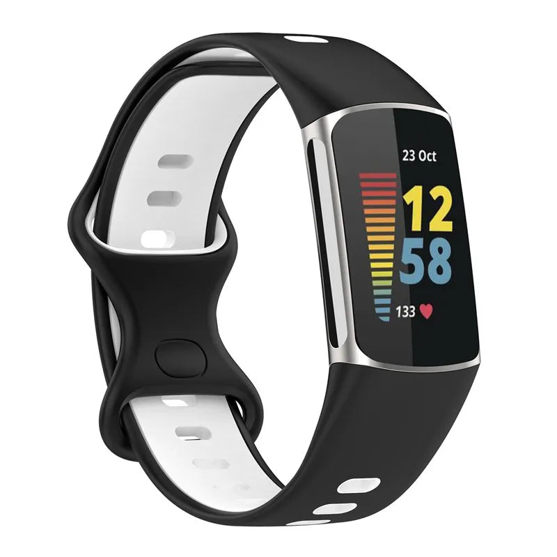 Rubber Sport Strap for the Fitbit Charge 5/6 Series (available in 21 colours) Habicare