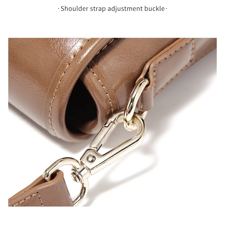 FOXER Split Cowhide Leather Crossbody Bag
