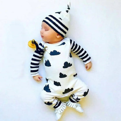 Kids Tales Stripe Parade Cotton-Blend Baby Romper