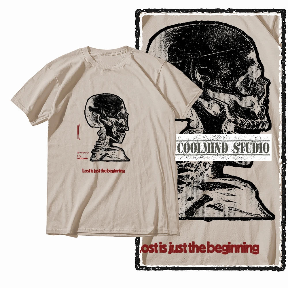COOLMIND X0103 Skull Beginnings Graphic Tee