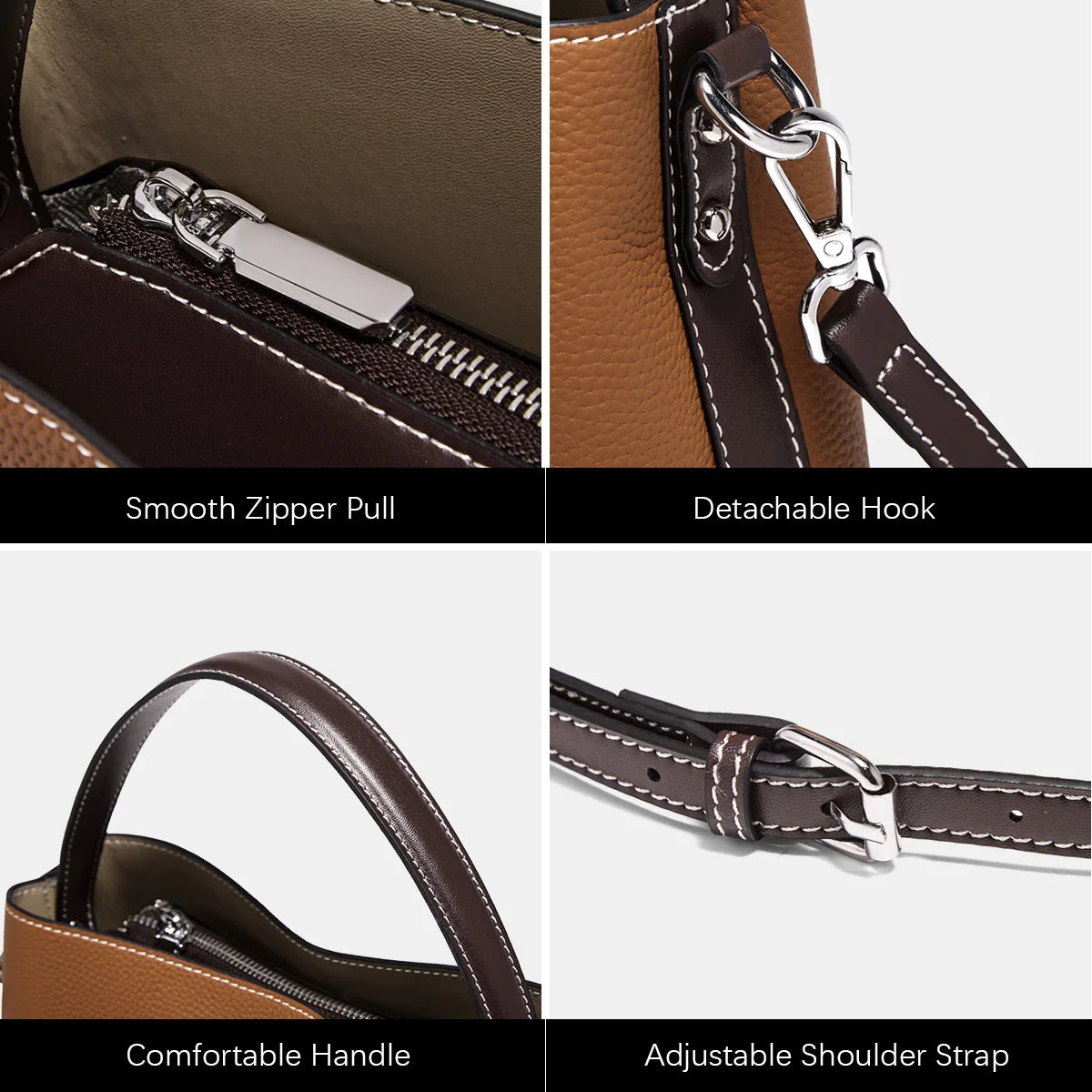 FOXER New Lady's Handbag Fashion 2026 Spring Summer Genuine Leather Casual Women Tote Bag Large Capacity Crossbody Shoulder Bag