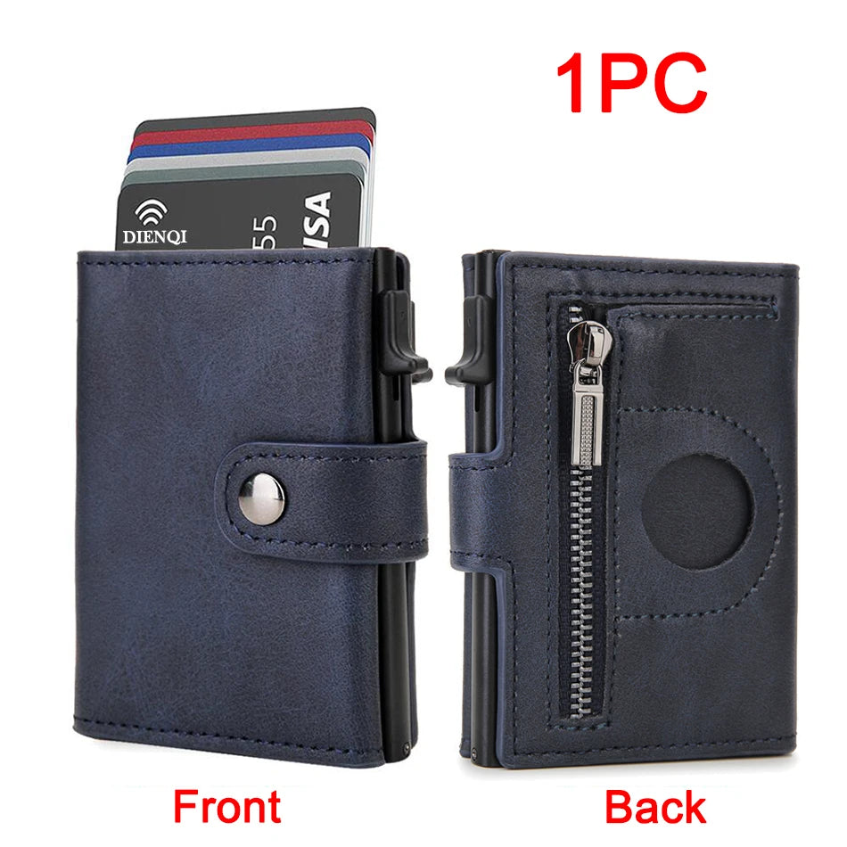 Carbon Fiber Rfid Blocking Mens Credit Card Holder Airtag Wallet